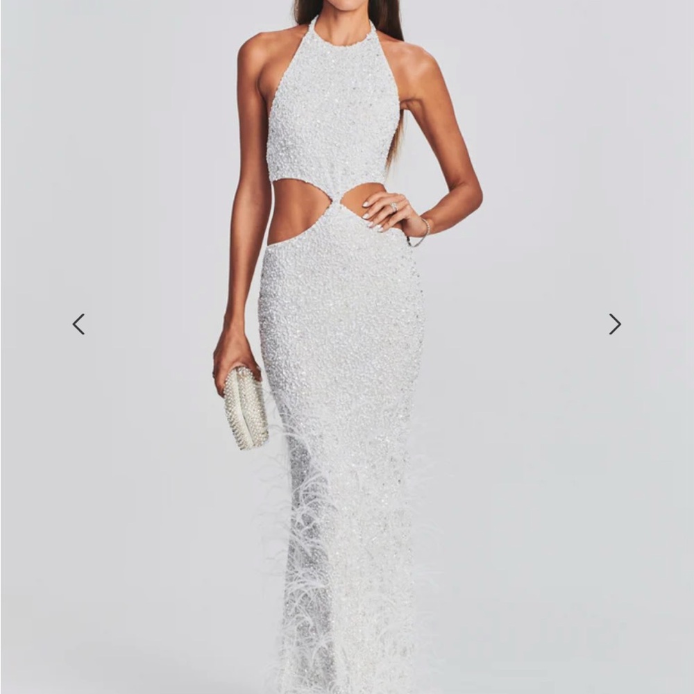 Elegant White Evening Gown